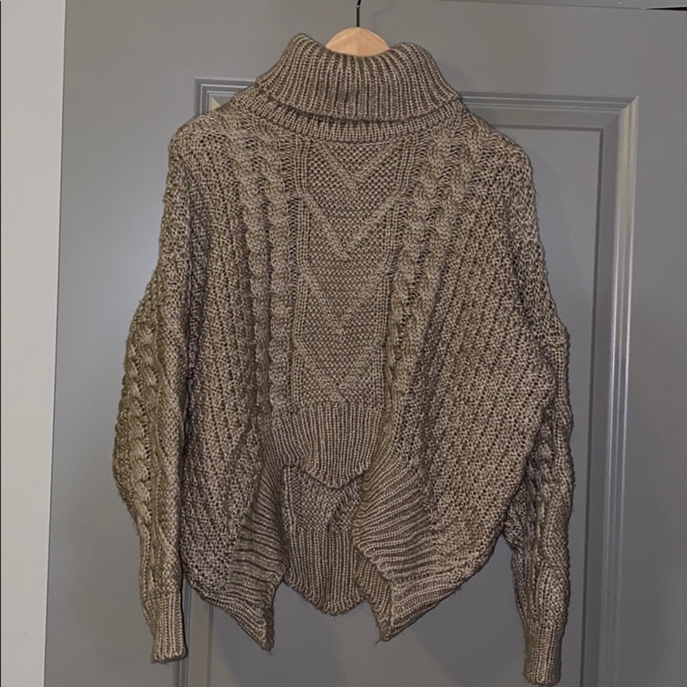 Goodnight macaroon Knitted light brown sweater